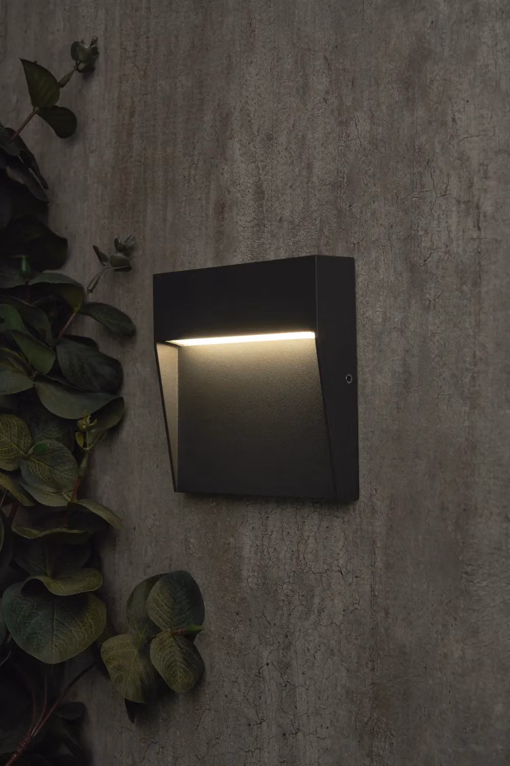 BHS Lighting Zak Square LED Outdoor Wall Light in Grey – 3