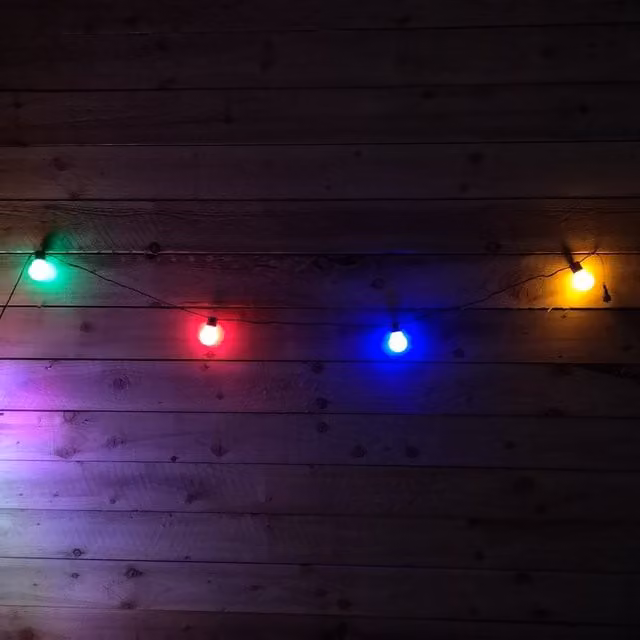 Samuel Alexander Connectable RGB LED Festoon Sphere Lights, Multicolour