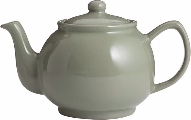 Rayware Kensington Betty Shape Sage Green Ceramic Teapot, 1.1 l – 1
