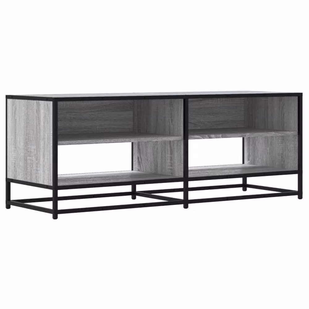 Berkfield Home Industrial TV Cabinet in Grey Sonoma, W/D/H: 120.5 x 40 x 46 cm – 2