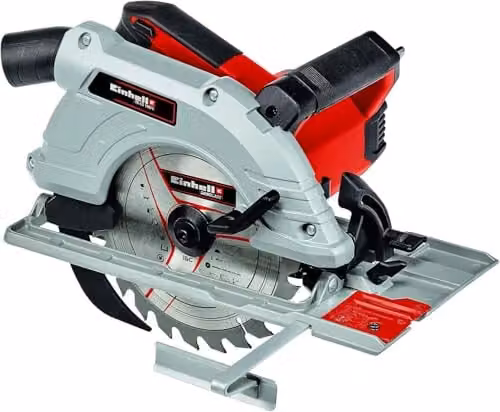 Einhell Red Hand-Held Circular Saw with 1500W Power and 5500 RPM