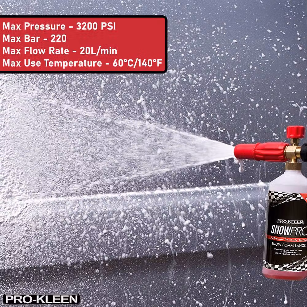 ProKleen Snow Foam Lance Compatible with Karcher K2 to K7, White – 5