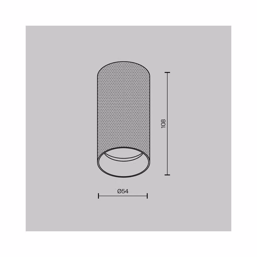 Netlighting Artisan Surface Mounted Downlight in Gold/Brass, 1xGU10 Metal Cylinder – 2