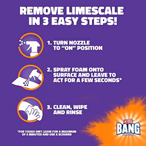 Cillit Bang Limescale and Grime Cleaner, 750ml – 4