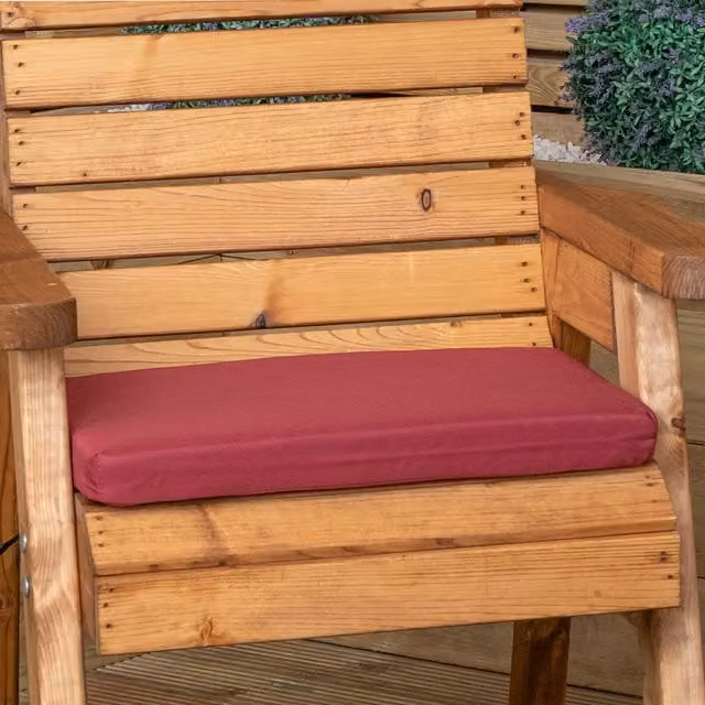 Samuel Alexander Red Rectangular Polyester Cushion Base, W: 52 cm, D: 41 cm