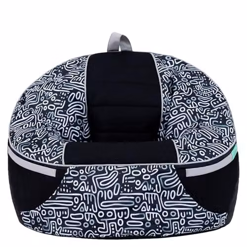 icon Alpha Kids Gaming Bean Bag in Black and Grey with Filling Included – 8