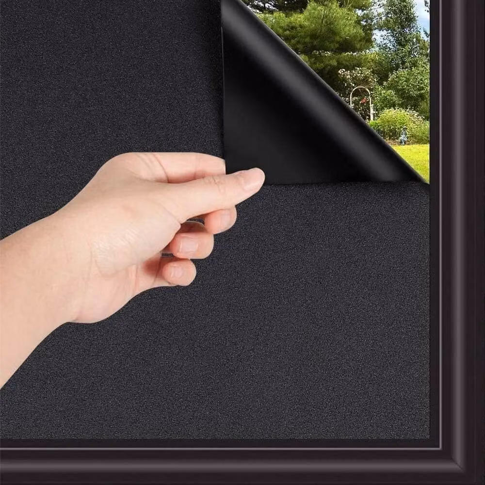 FLAVORA Blackout Privacy Window Film Tinting Sticker, Black, W/H: 100 x 200 cm – 2