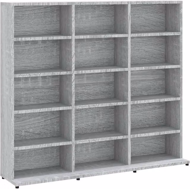 Berkfield Home Grey Sonoma CD Cabinet, W: 102 cm, D: 23 cm, H: 89.5 cm – 1