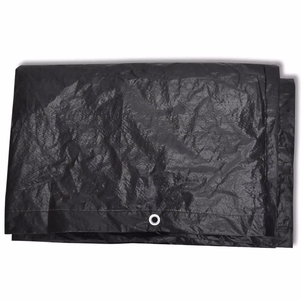 Berkfield Home Water-Repellent Poly Rattan Garden Furniture Covers for 4 People, Black, W/D: 180 x 140 cm, 2 Pack – 4