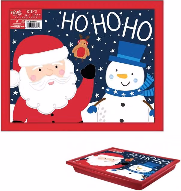 RSW Kids Christmas Rectangular Lap Tray in Red