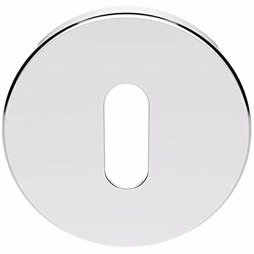 Loops 51mm Round Escutcheon with Concealed Fix, Polished Chrome