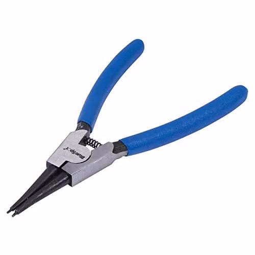 Bluespot Tools External Straight Tip Circlip Pliers, Blue, Chrome Vanadium Steel