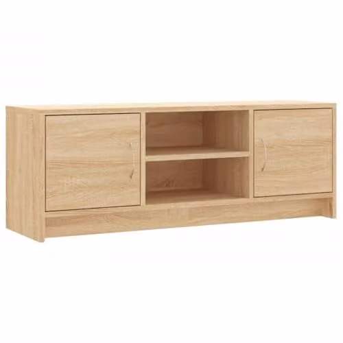 vidaXL Modern TV Cabinet in Sonoma Oak Brown, W/D/H: 102 x 37.5 x 37.5 cm – 1
