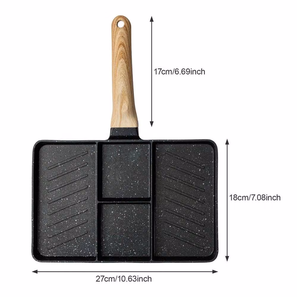 Pawnora Non-Stick Ceramic Frying Pan, Black, Diameter: 25.4 cm – 2