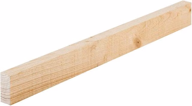 Snowdon Rough Sawn Softwood Timber, Natural, Pack of 12, W: 32 mm, H: 50 mm, L: 2.4 m