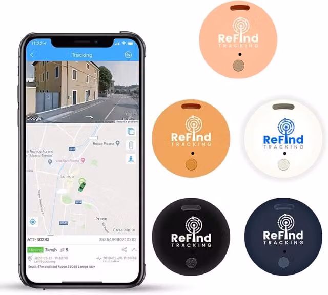 ReFind R2 Smart Bluetooth Tracker for Mobile Phones - Pink