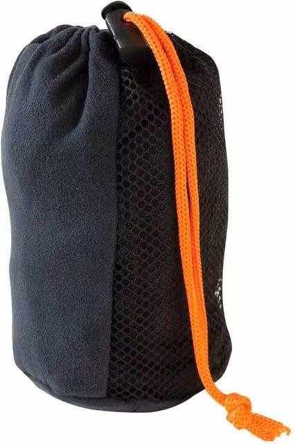 NESTLUNE Pack of 2 Large Quick-Drying Microfibre Towels in Black