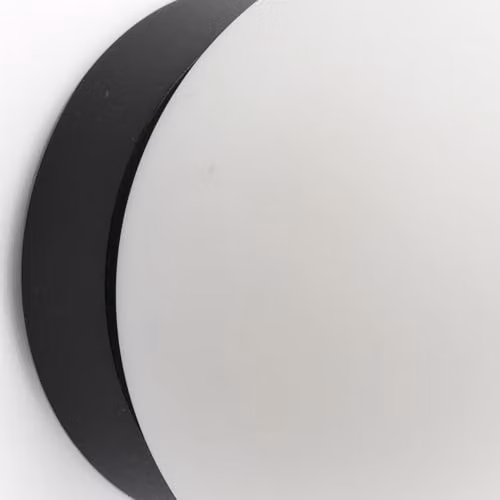 Faro Barcelona PING Modern Bathroom Wall Light in Black with Glass, 3000 K, IP44 – 2