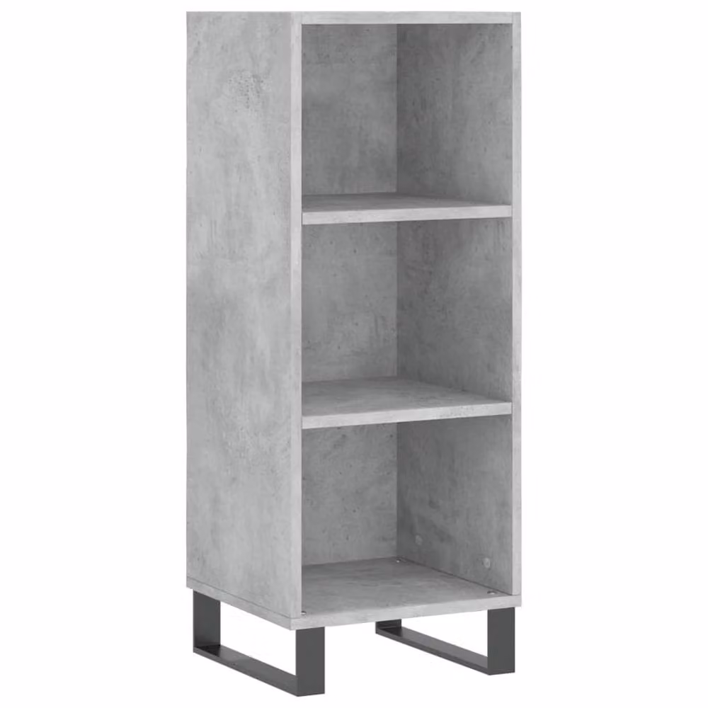 Berkfield Home Industrial Sideboard in Concrete Grey, W/D/H: 34.5 x 32.5 x 90 cm – 3