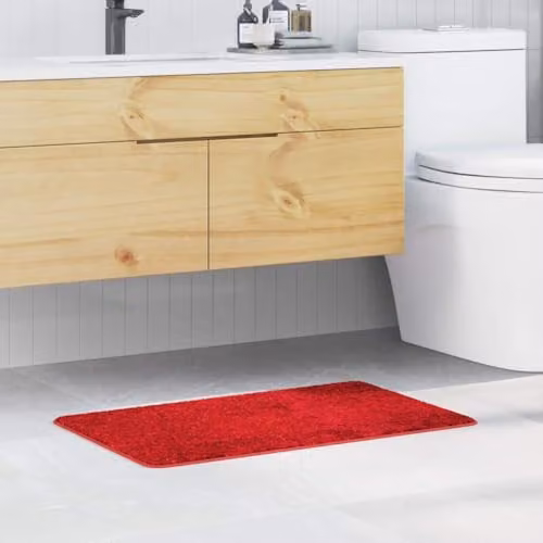 vidaXL Anti-slip Red Bath Mat, W: 50 cm, D: 80 cm – 2