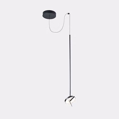 Netlighting Invisible LED Ceiling Pendant in Matt Black, 765lm, 2700K Warm White, Dimmable