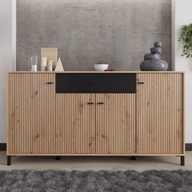 Dorel Home AVIGNON Cabinet in Artisan Oak and Cashmere