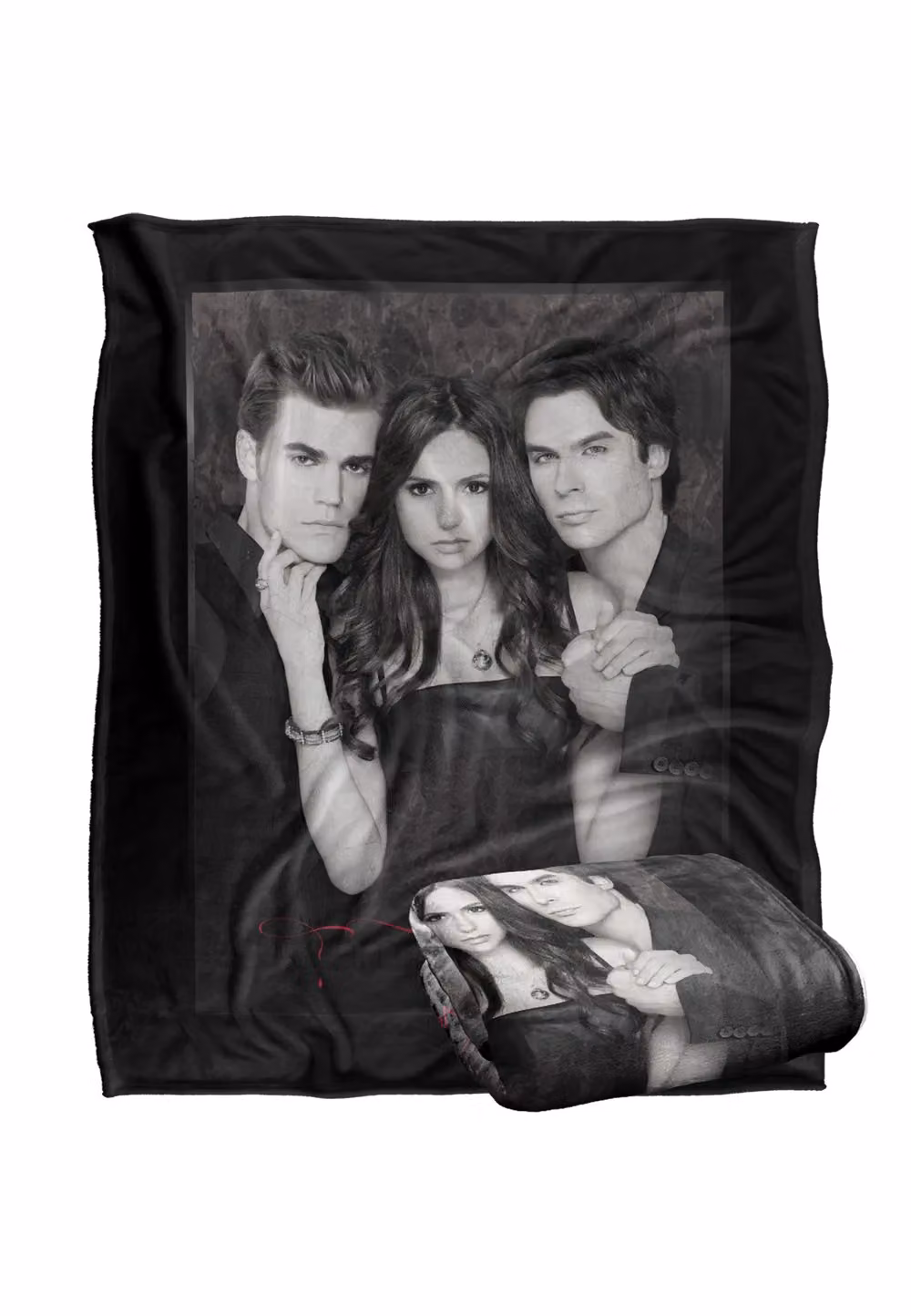 Warner Brothers The Vampire Diaries Silky Touch Super Soft Throw Blanket in White – 2