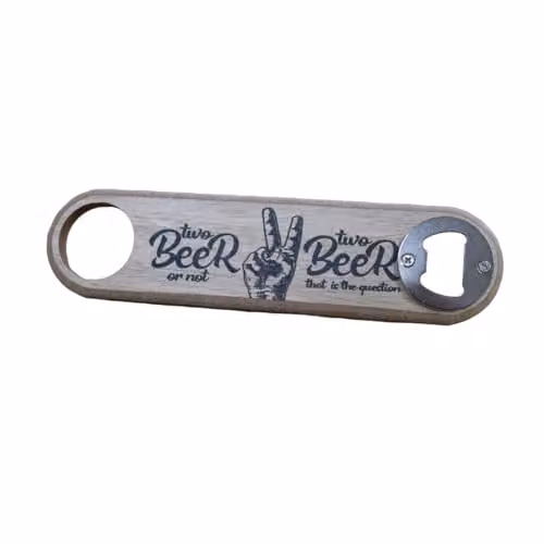 Dutch Imports Brown Wall Mounted Wood and Metal Beer Bottle Opener – 1