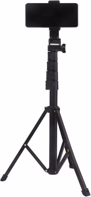 VOGREX Flexible Tripod Selfie Stick with Bluetooth Remote Holder Stand, Black
