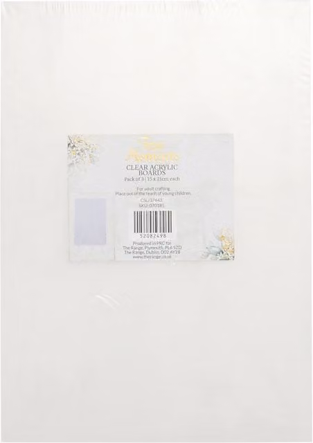 True Moments Transparent Resin Acrylic Boards for Adults