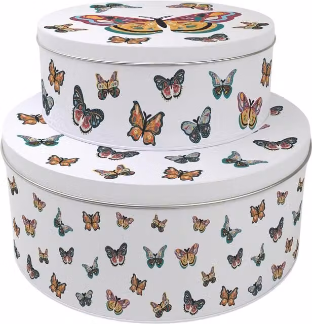 Purely Home Multicoloured Round Cake Tin Set