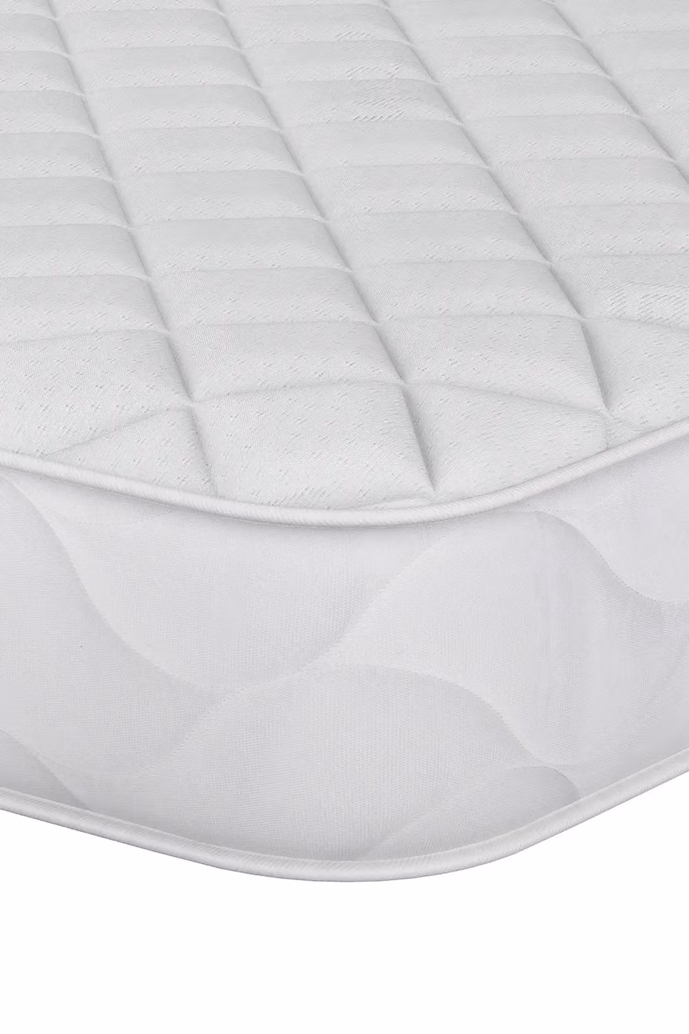 Aspire UK Made White Bonnell Spring Mattress, W/D/H: 90 x 190 cm – 2