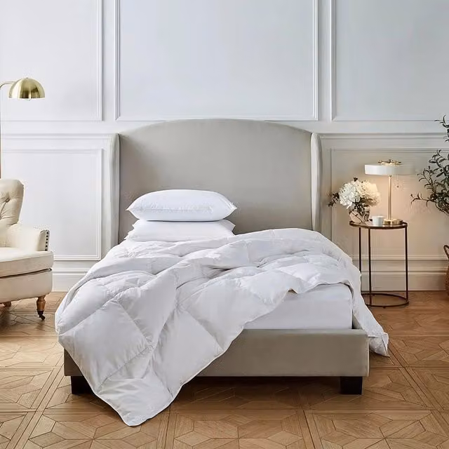 Liddell Luxury Hotel Quality White Duck Down and Feather Duvet, 13.5 Tog, Single – 1