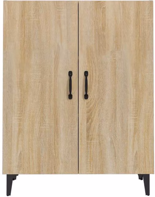 Berkfield Home Sonoma Oak Sideboard in Brown, W/D/H: 70 x 34 x 90 cm