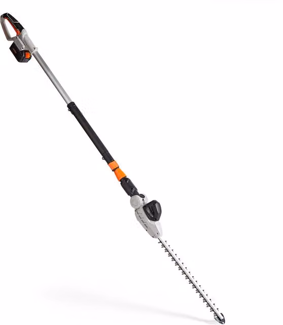 VonHaus 40V Cordless Reciprocating Pole Hedge Trimmer with Rechargeable Battery in Grey – 1