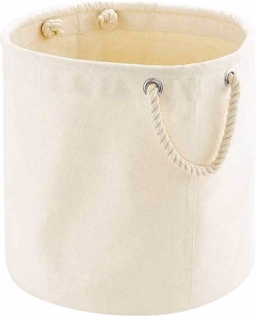 Westford Mill Cotton Storage Bag in Beige/Sand, Small