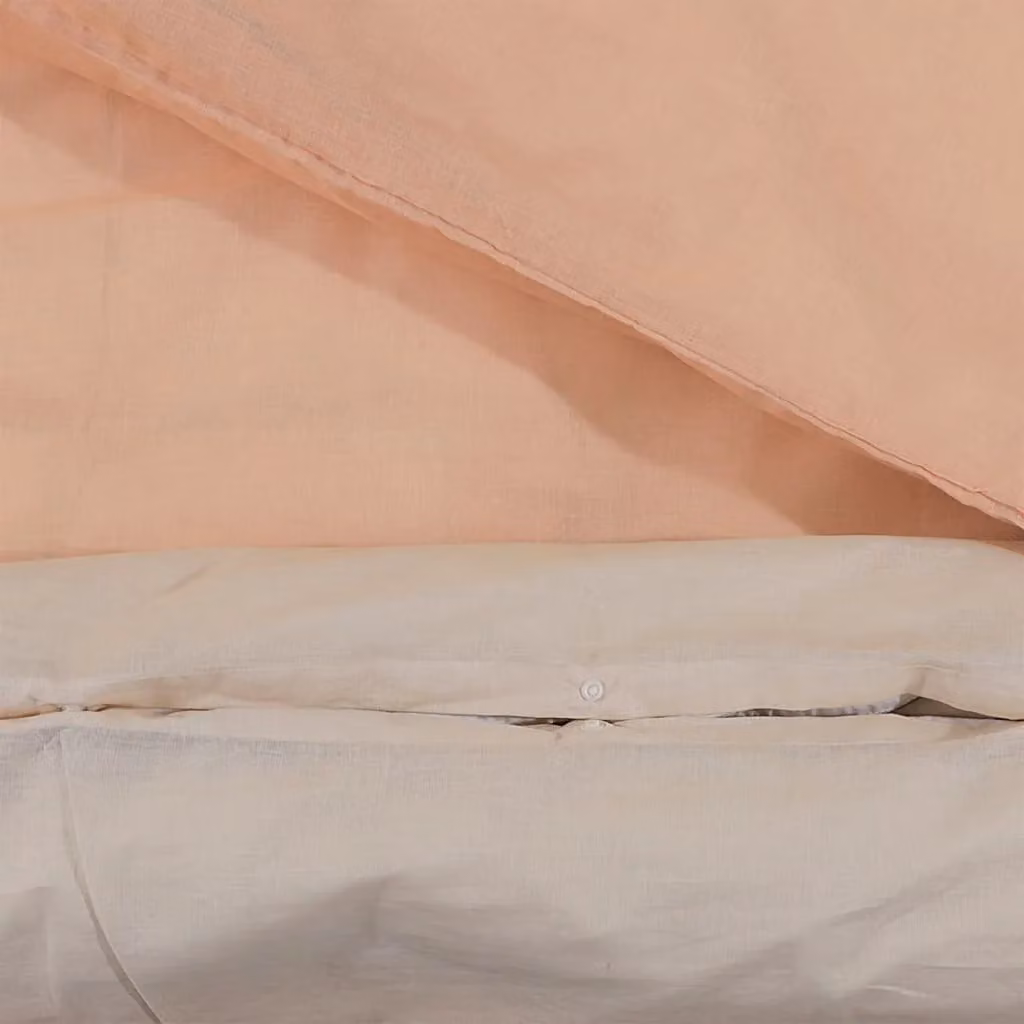Berkfield Home Pink Cotton Duvet Cover and Pillowcase Set, W: 240 cm, H: 220 cm – 2