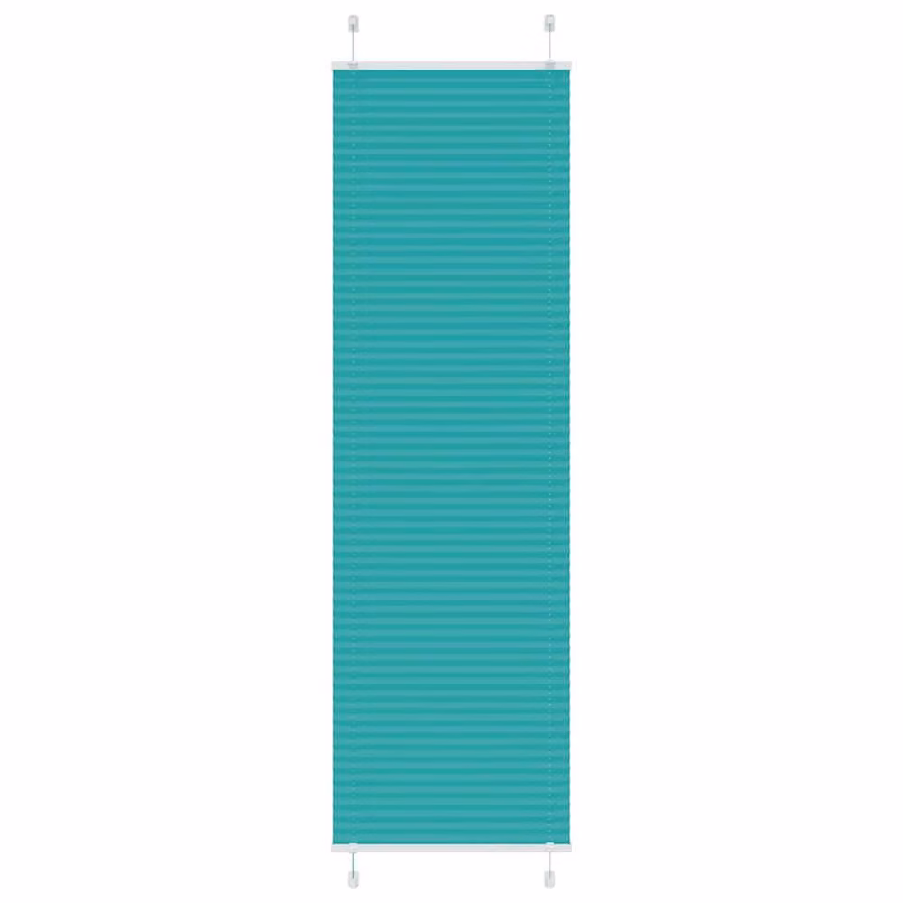 Berkfield Home Single Pleat Petrol Green Polyester Blind, W: 64.4 cm, H: 200 cm – 2