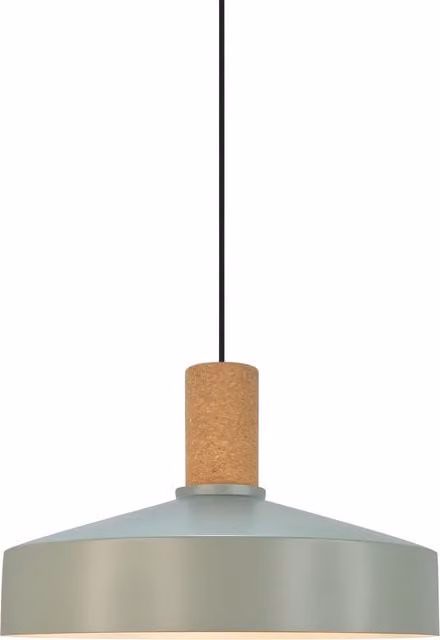 Nordlux Elvas Modern Green Metal Pendant Light with E27 Socket, Diameter: 38 cm