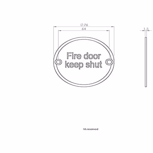 Loops 4 Pack Fire Door Keep Shut Sign in Polished Stainless Steel Silver and Blue – 3