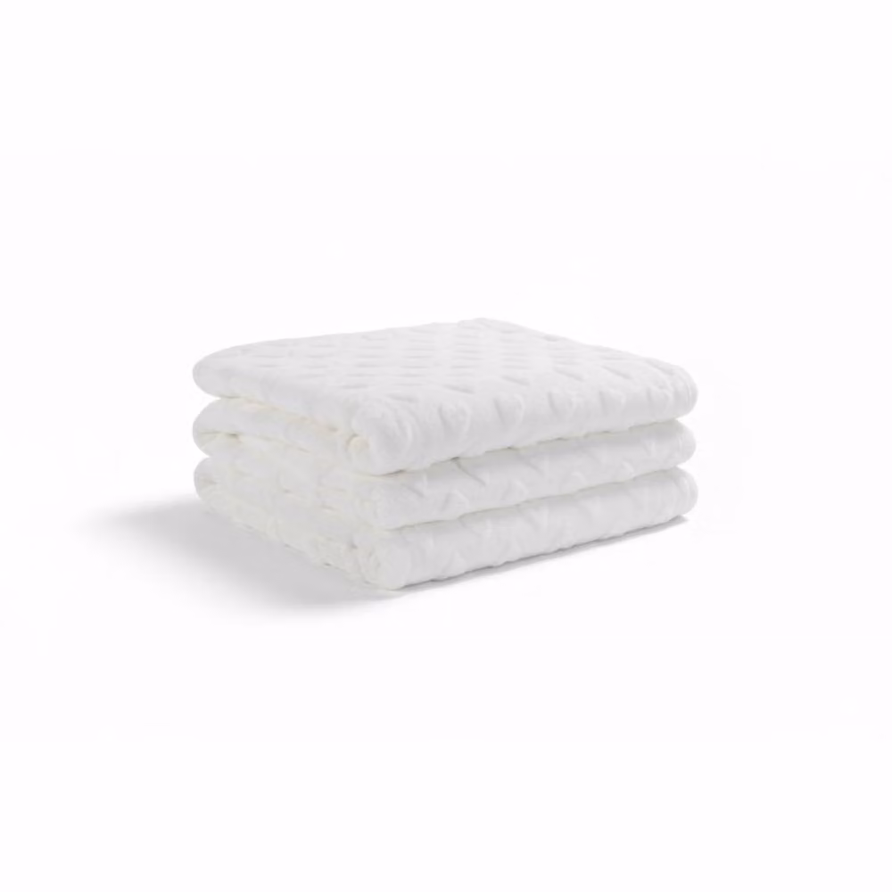 Snug City White Geometric Heart Design Soft Cosy Throw Blanket, W: 150 cm, L: 200 cm – 3