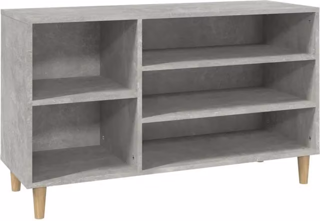 Berkfield Home Grey Shoe Cabinet with Integrated Seat, W/D/H: 102 x 36 x 60 cm – 1