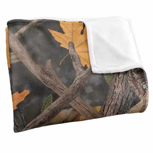 JQ Licensing James Piazza Hunters Camo Pattern Silky Touch Super Soft Fleece Throw Blanket, Multicolour, W: 91 cm, D: 147 cm – 2