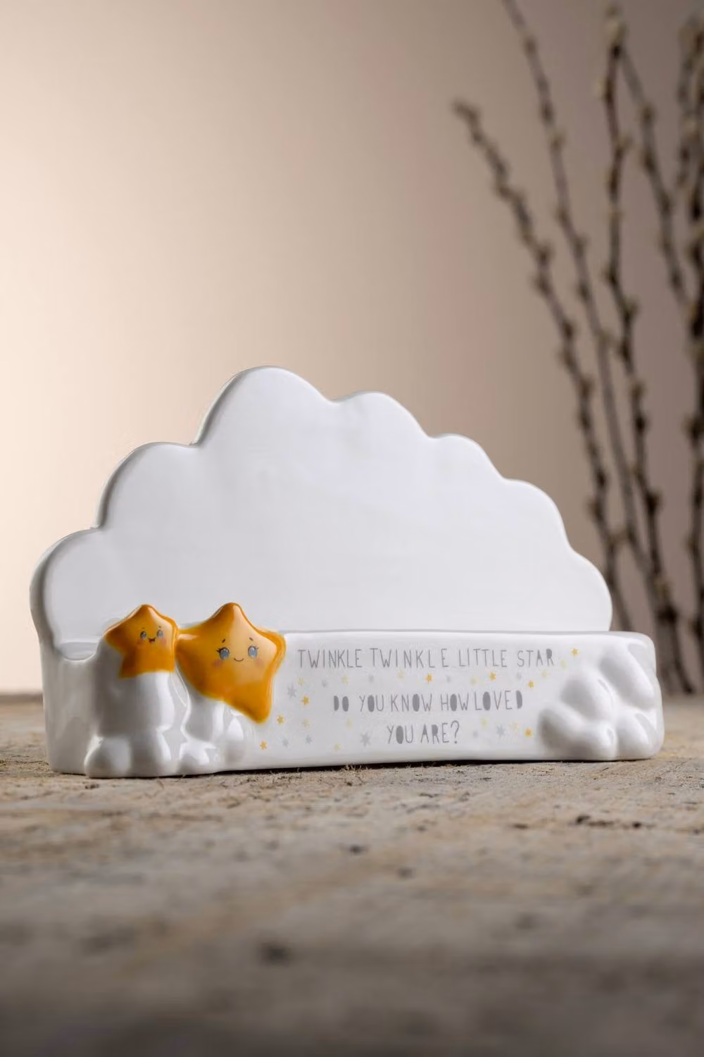 Aynsley China Twinkle Twinkle Little Star Ceramic Photo Stand in Multicolour and White – 2