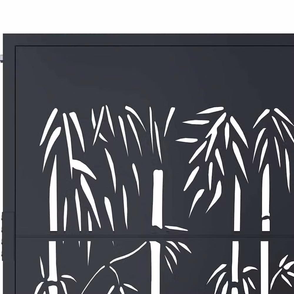 Berkfield Home Steel Garden Gate in Anthracite Grey, W/H: 105 x 105 cm – 5