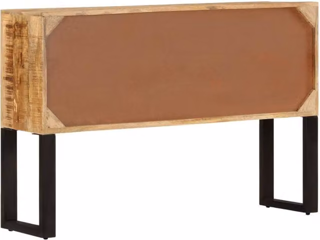 Berkfield Home Rustic Brown Mango Wood Sideboard, W/D/H: 110 x 30 x 74 cm