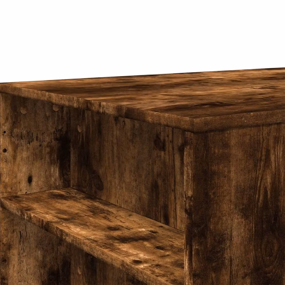 Berkfield Home Smoked Oak Coffee Table in Brown, W/D/H: 102 x 55 x 42 cm – 4