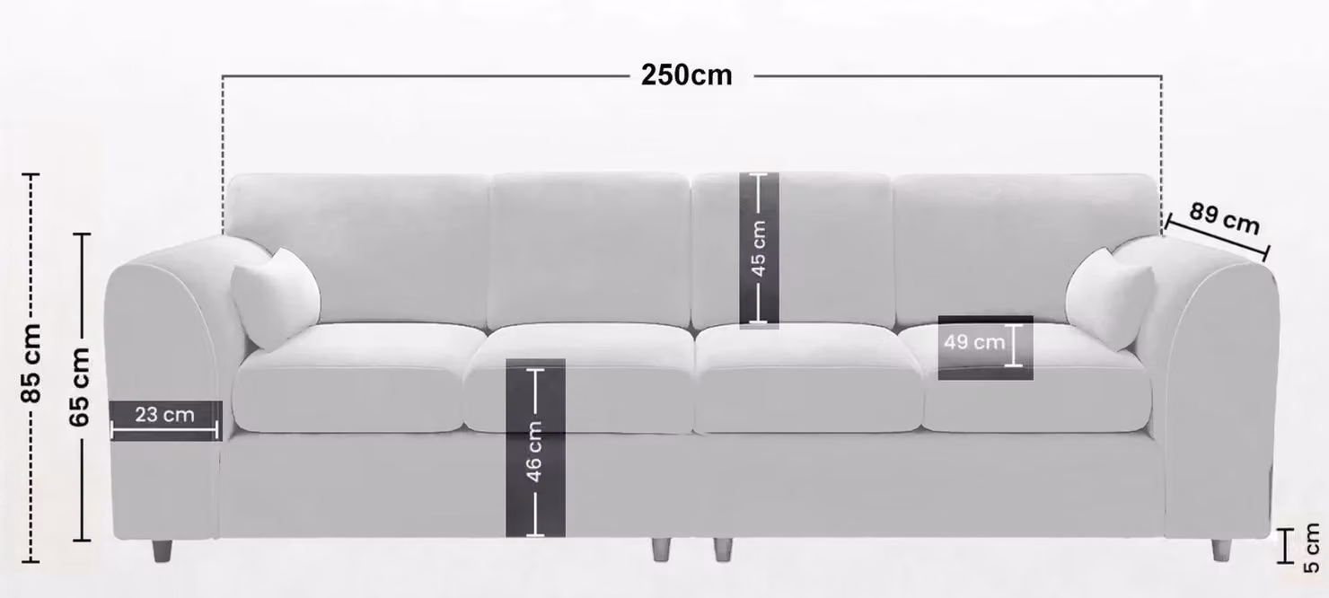 Snugg Furniture UK Limited Milo 4 Seater L-Shape 2 Corner Jumbo Cord Sofa in Grey – 3