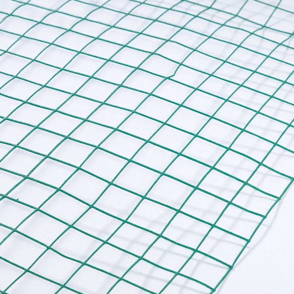 NESTLUNE Green Coated Wire Mesh Garden Chicken Netting, 10m Length, H: 1.2m x W: 32mm – 2