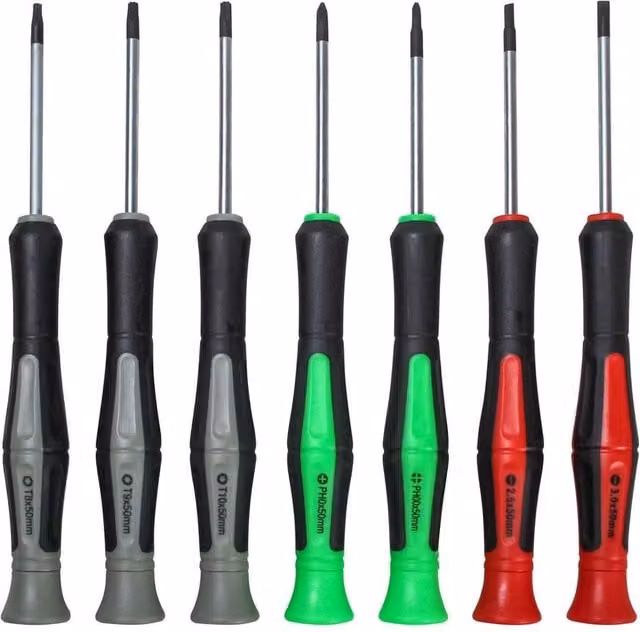 Faithfull 7 Piece Precision Instrument Screwdriver Set in Multicolour